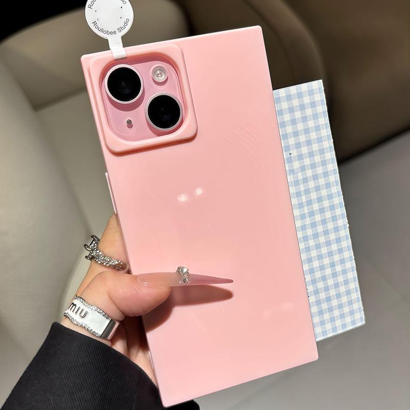 Candy Color Soft Silicone Shockproof Phone Case For iPhone 17 Air 16 15 14 Plus 13 12 11 Pro Max Right Angle Bumper Back Cover