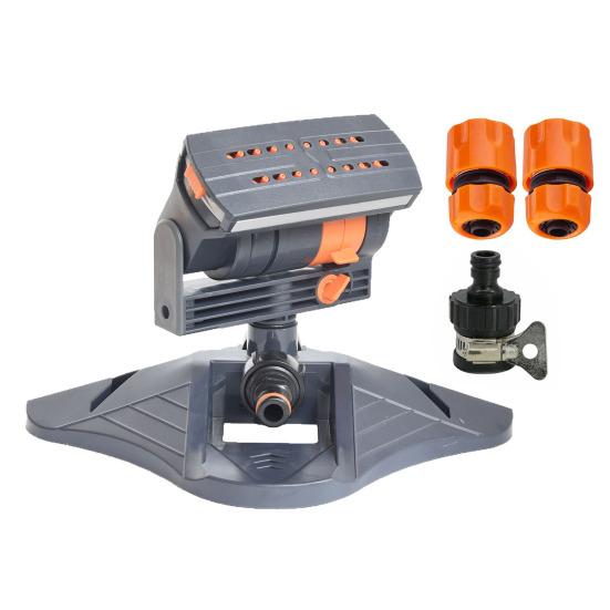 Garden Water Sprinkler Adjustable Sprinkler with 16 Lawn Sprinkler Oscillating Nozzles Lawn Irrigation D