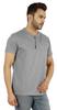 Inkmeso Solides Henley-T-Shirt für Herren Baumwolle Kurzarm T-Shirts Tasche