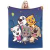 New T-Talking T-Tom And F-Friends Blanket Lightweight Thin Fleece  Cozy Throw Blankets Machine Washable