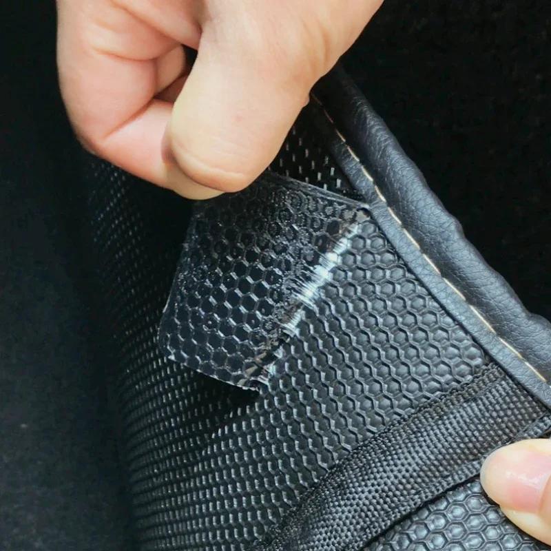 1-5Pcs Car Carpet Mat Fixing Stickers Foot Pad Self- Adhesive Invisible Tape Anti-slip Fixed Tape Stickers Auto Accessories