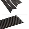 Äkta Kolfiber Bilinteriör Fönster Dörrpanel Cover Trim För VW Touareg 2011 - 2018