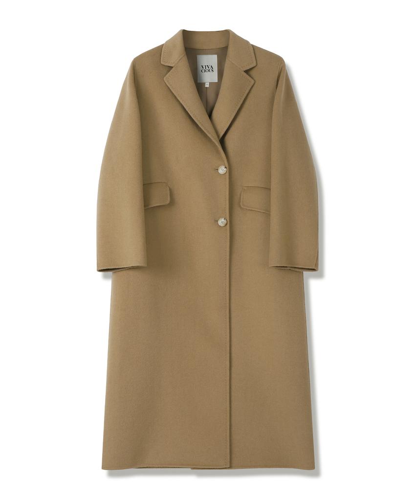 VIVACIOUS Bordo Handmade Wool Coat Camel