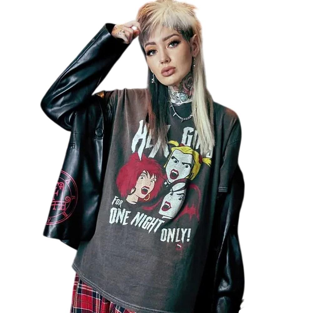 Hex Girls Unisex Adult For One Night Only Vintage Washed T-Shirt