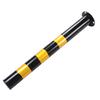 Safety Bollard Post 29.5in Height 3in Diameter Cold Rolled Steel Parking Barrier Pipe Black and Yellow