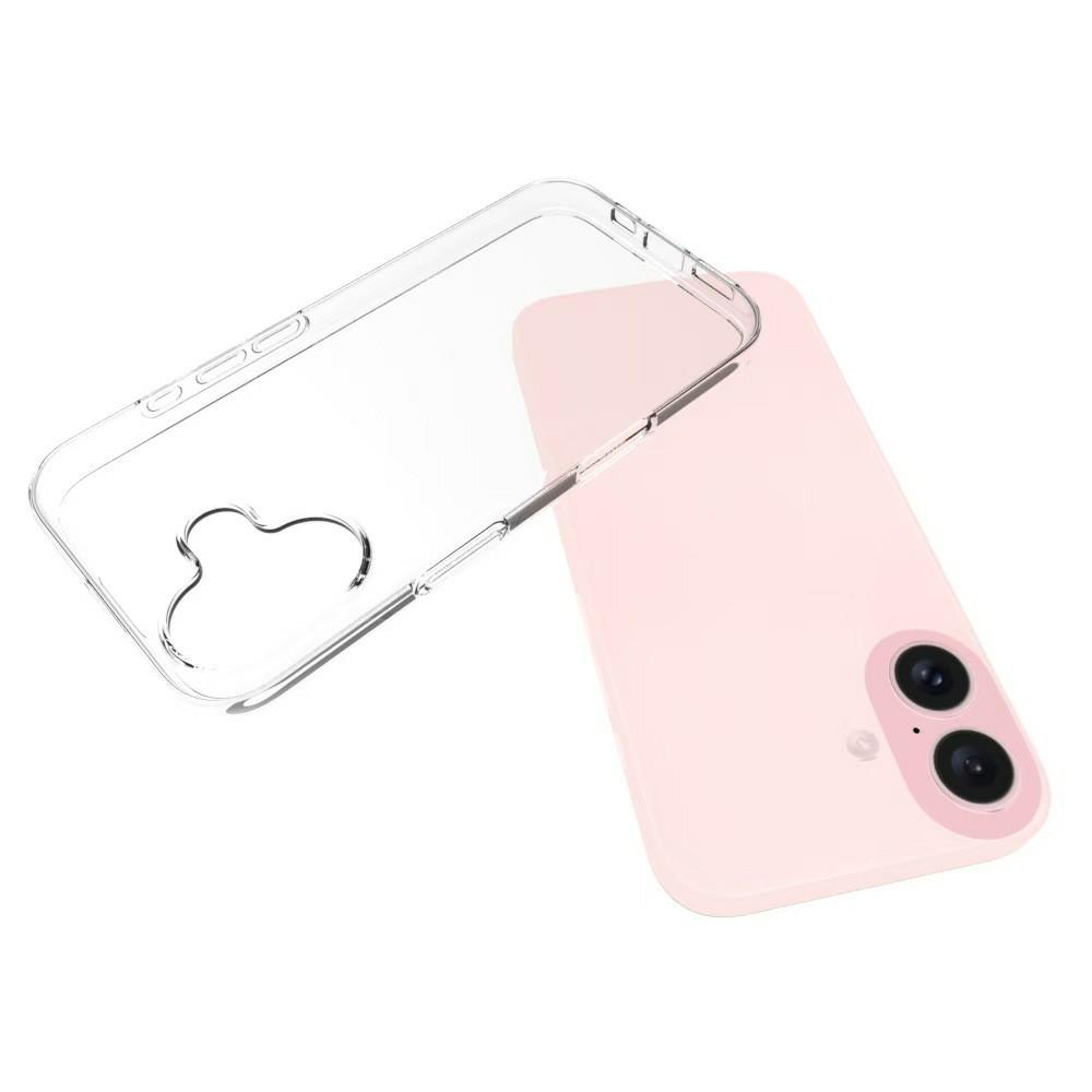 

For iPhone 17 Case Anti-Fingerprint Crystal Clear TPU Phone Cover As Shown A