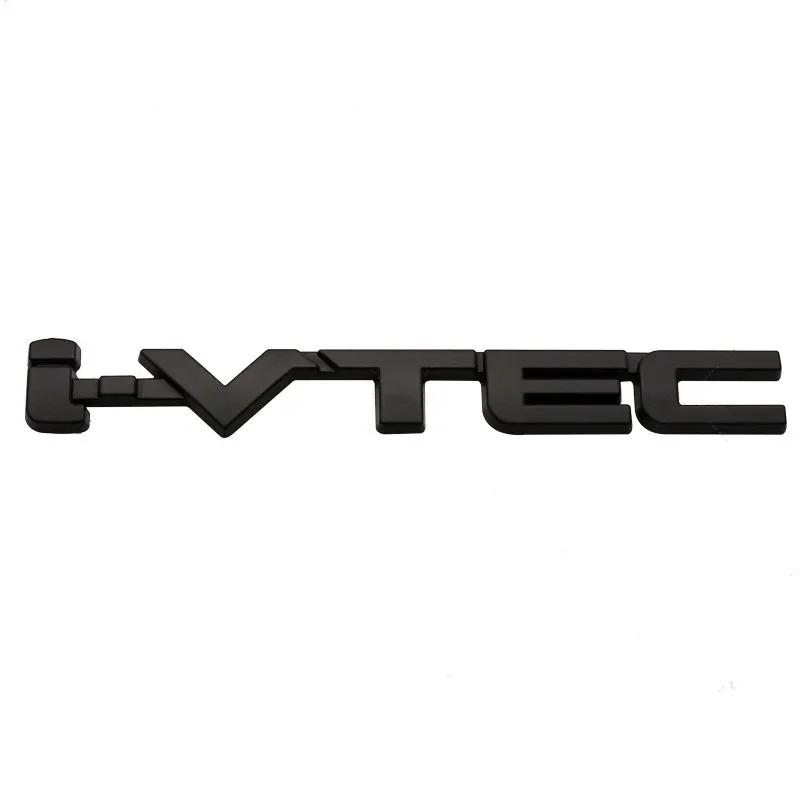

3D Chrome Metal Car Letters Rear Trunk Badge Emblem IVTEC Logo I VTEC Sticker For Honda City Civic Accord Jazz CRV Accessories