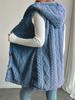 Double-Sided Plush Hooded Cardigan Vest - Women's Autumn/Winter Fashion