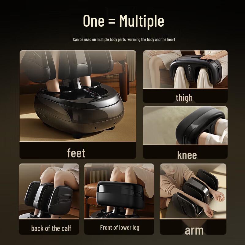 Aux Foot and Knee Massager with Heat and Air Compression