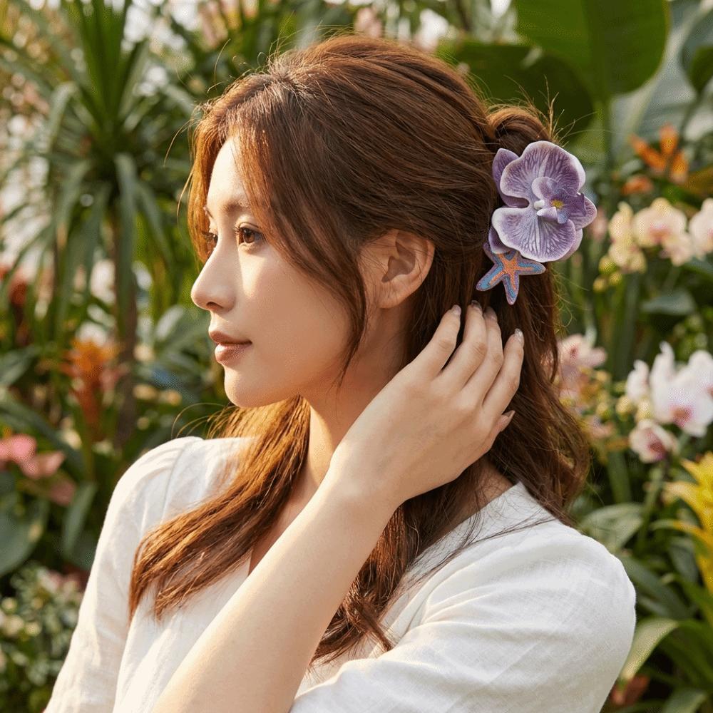 Ancient Style Flower Hair Clip Rose Flower Hanfu Hair Accessories  Photography Props