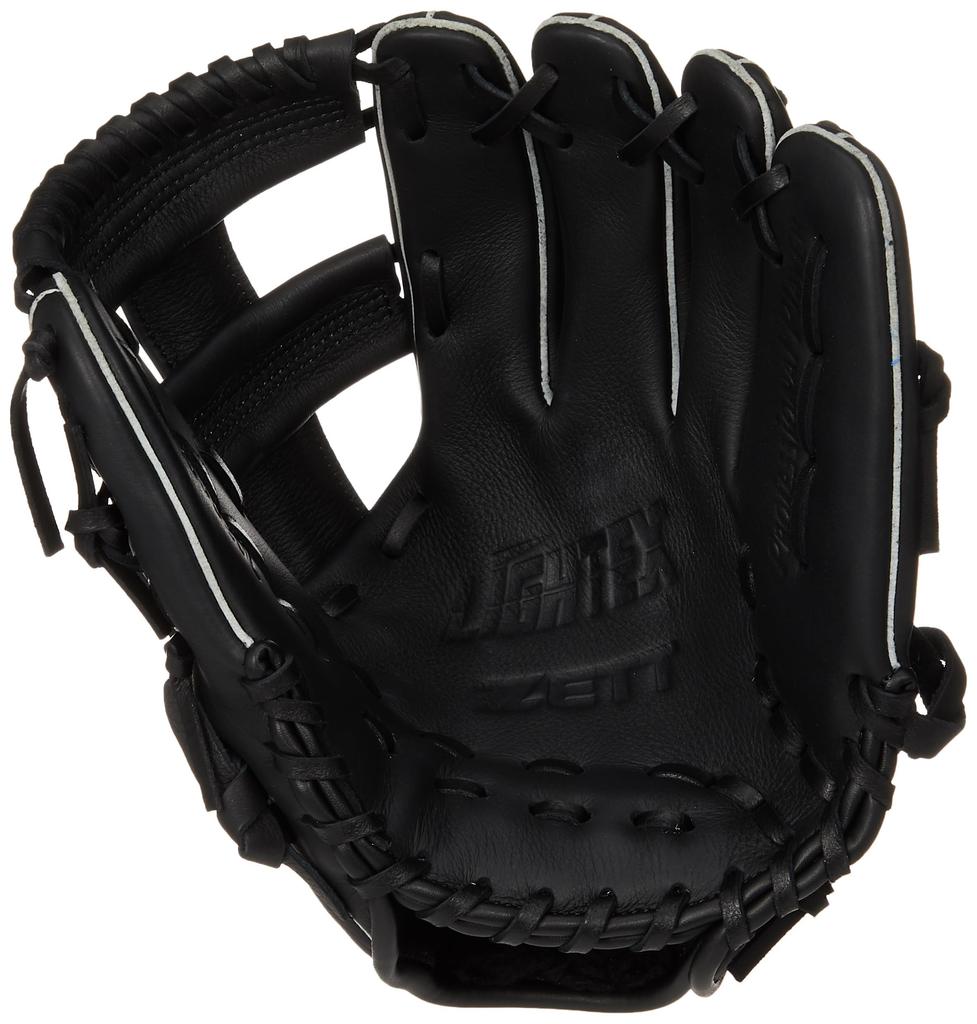 ZETT Litex Baseball and Softball Black BSGB3920L Glove, Left-Handed Throw, (1900),