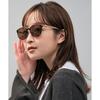 [Zoff] SUNCUT Glasses/UV100% Cut Boston Sunglasses Color Lens, Leather-Texture Temples, Nose Pads, Non-Slip, Unisex (Brown2, ZA181G05_49A1)