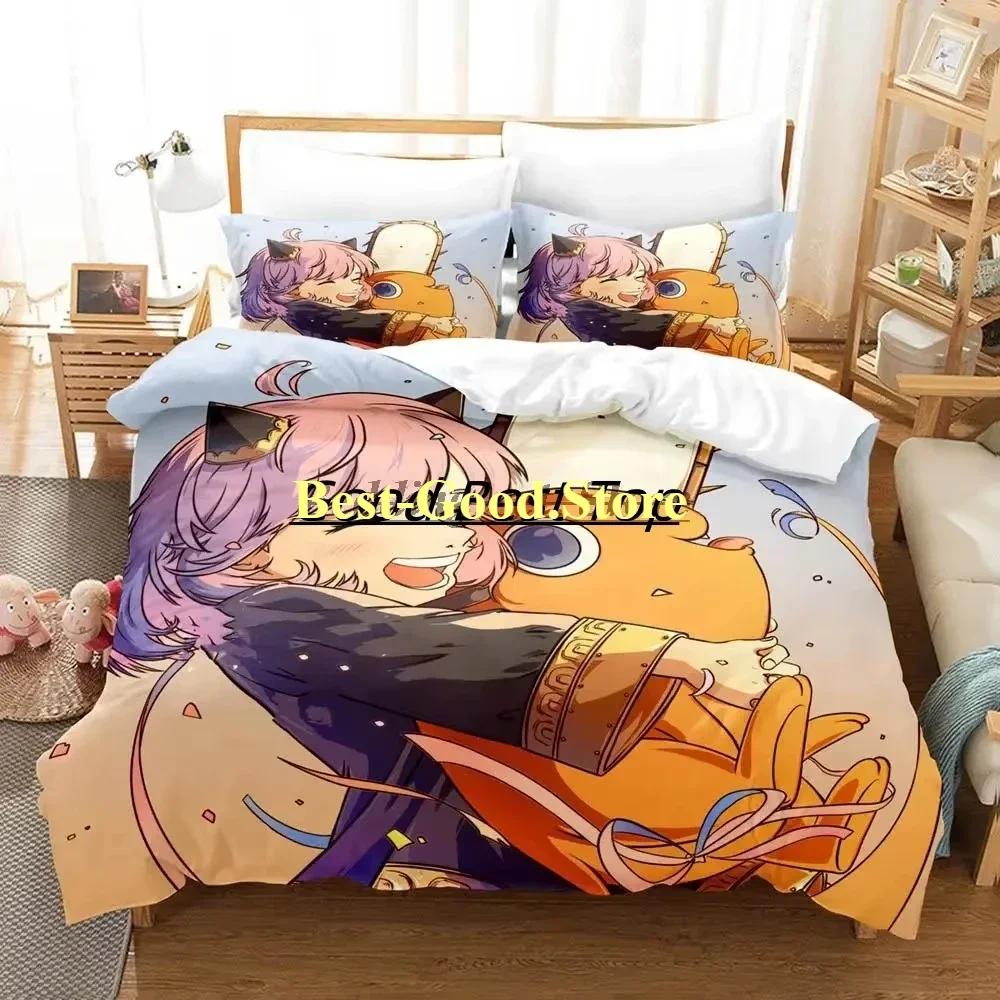 

Chainsaw Man Pochita Beding Set Printed Bed Linen Set With Pilowcase Bed Soft Duvet Cover Single Double Quen Super King-Sized Dimensionsd Dimensions 120*200cm Single