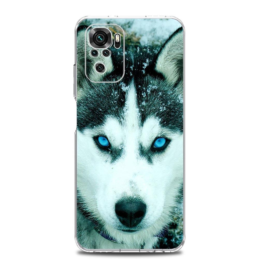 Phone Case For Xiaomi Redmi Note 14 13 12 4G 9S 9 10 11 Pro Plus 5G 14C 13C 12C 10C 9A Clear Soft TPU Cover Alaskan Husky Dog