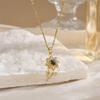 100 Languages Sunflower Projection Pendant Necklace - Trendy Romantic European-American Style