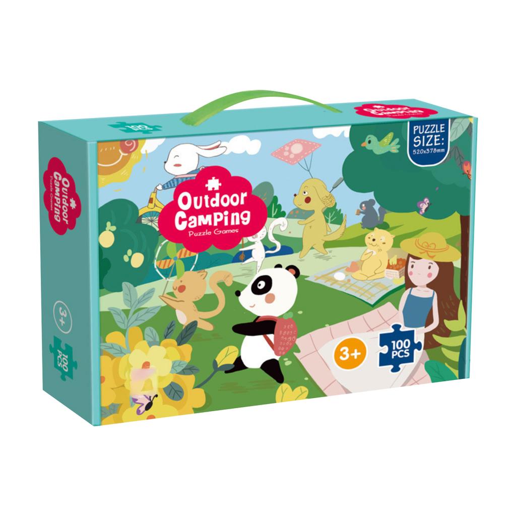 100PC Children's Advanced Educational Puzzles For Kindergarten Boys And Girls, Early Education Assembly Toys Puzzle thickness 1cm