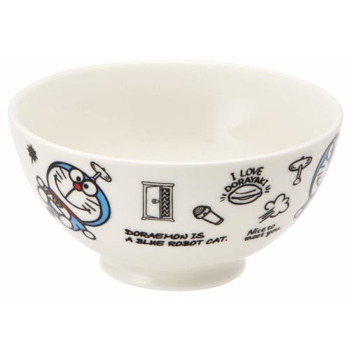 Skater Ceramic Rice Bowl for Children, 250ml, "I'm Doraemon" Design, Sanrio, CHRB1