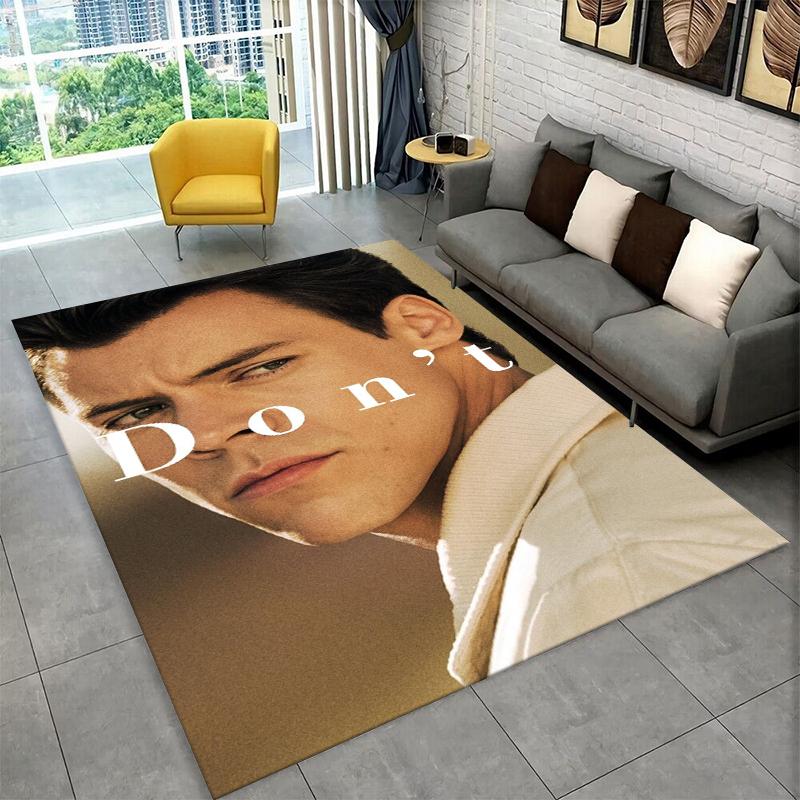 

Fashion Harry Styles Singer Star Carpet Rug for Bedroom Living Room Sofa Playroom Doormat Home Decor,Kid Area Rug Non-slip 40x60cm
