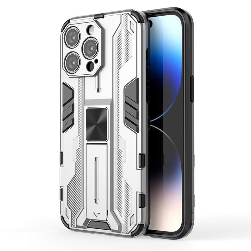 Armor Structure Shockproof Case For iPhone 15 14 13 12 Mini 11 Pro Max XS XR 8 7 6 Plus 8 7 6 G SE2 Holder Cover Magnetic Shell