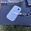 PP Schneidebrett Outdoor Camping Mini mit Ablaufloch Tragbar Klar Reisen Rutschfest Lebensmittelqualität Multifunktion Gemüse Obst Fleisch Hacken
