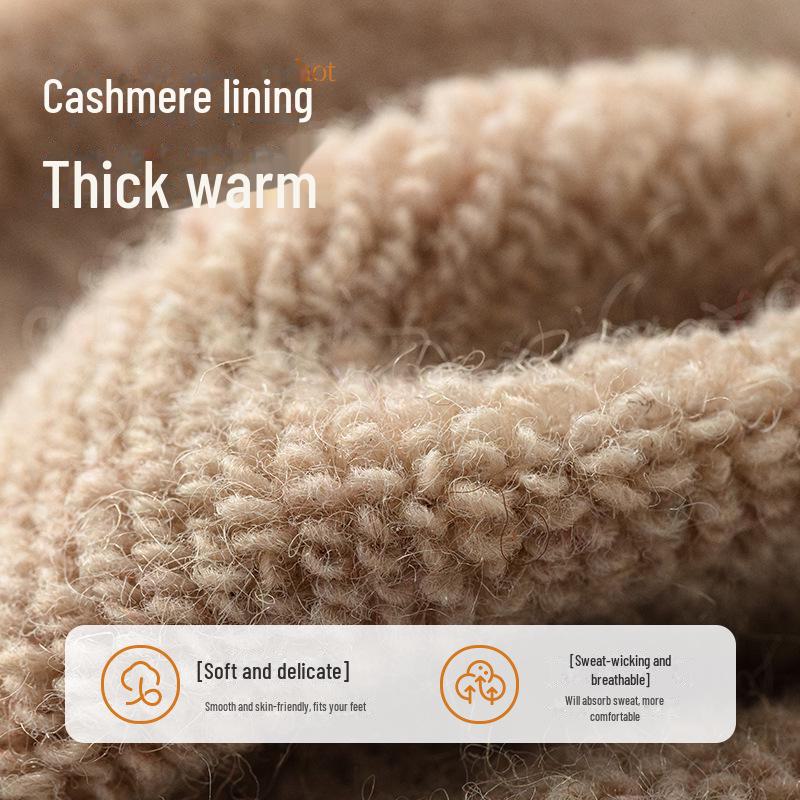 Damen Dicke Wollsocken - Gemütliche Mittelhohe Socken für Herbst & Winter - Warme Schlaf- & Homewear