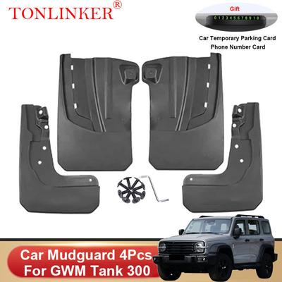 Para-lamas de Carro TONLINKER Para GWM Tank 300 2022 2023- Para-lamas Protetores de Respingo Para-choque Dianteiro Traseiro Abas de Lama 4 peças