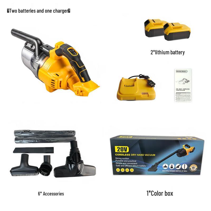 Kalei DW Model Cordless Handheld Vacuum Cleaner CN plug (adapter included)