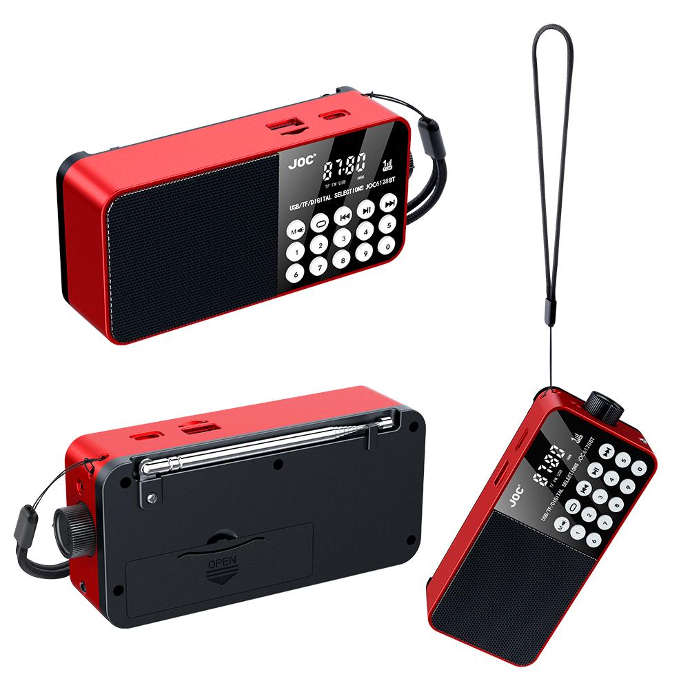 Wireless FM Portable Radio LED Digital Display Support TF Card MP3 Player USB Drive LCD Display Speaker