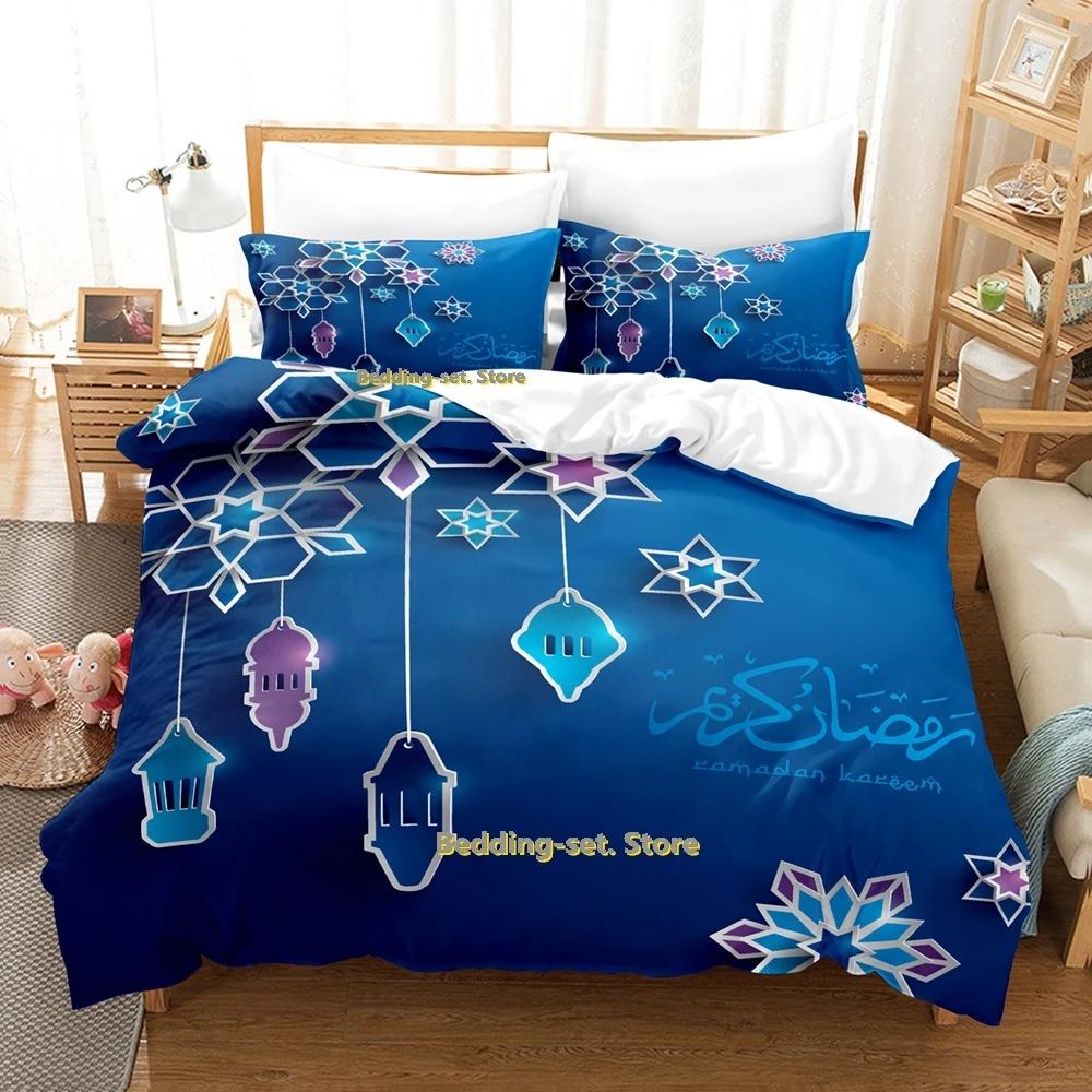 Ramadan Bedding Set Single Twin Full Queen King Size Bed Set Adult Kid Bedroom Duvetcover Sets 3D Print Anime Bed Sheet Set