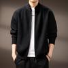 Chaqueta de punto de alta gama para hombre con cuello alto - Suéter casual holgado de moda Otoño/Invierno