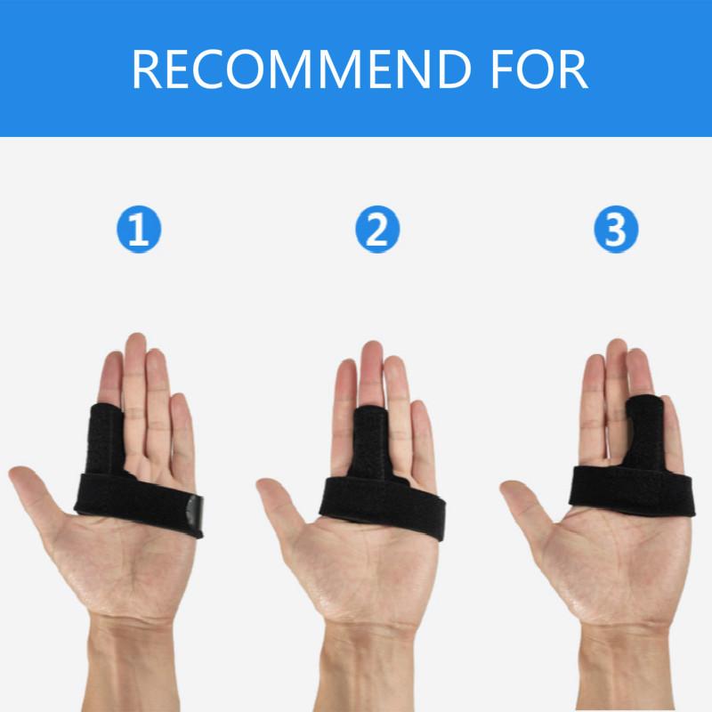 1Pc Adjustable Finger Splint Brace With Strap For Finger Locking Popping Bending Support Relief