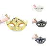 Costume Prop Mask With Metal Embellishments And Rhinestones For Halloween Party