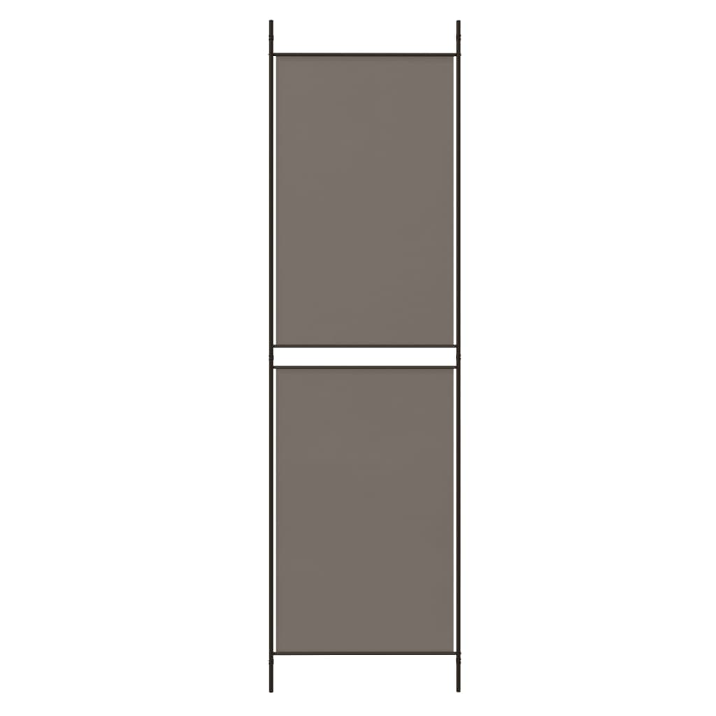 6 Piece Anthracite Room Divider 300 X 180 Cm Fabric