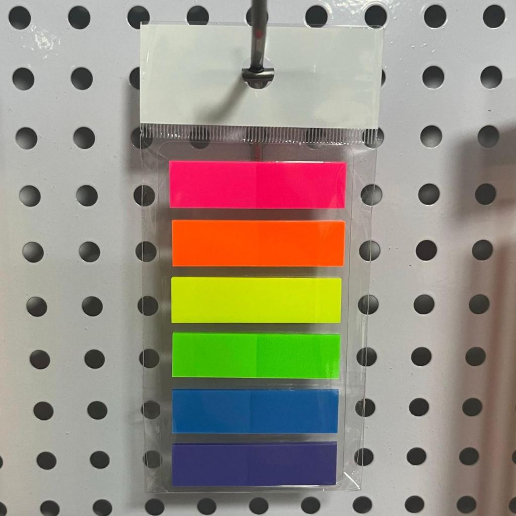 Transparent Sticky Note Strips: Fluorescent Color Arrows, Strong Adhesive, Reusable Index Stickers