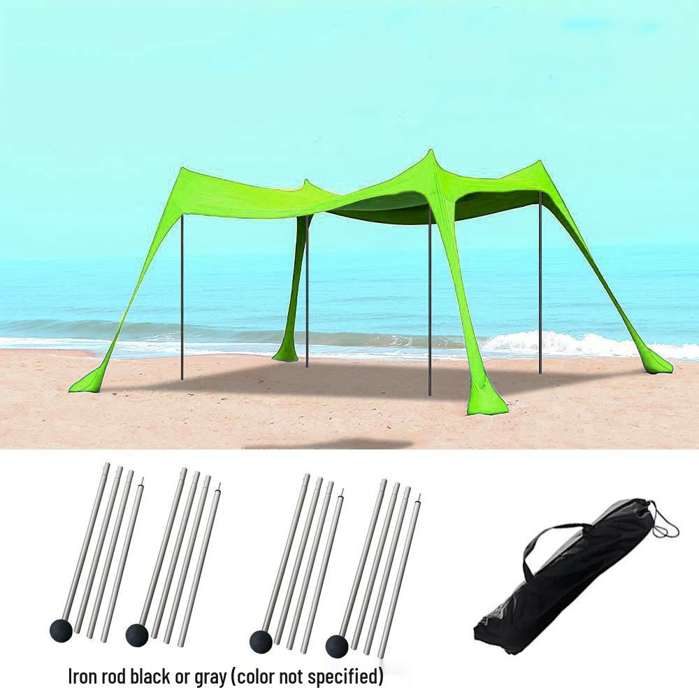 Portable Outdoor Sunshade Canopy: Beach Tent & Cooling Shelter for Camping & Fishing