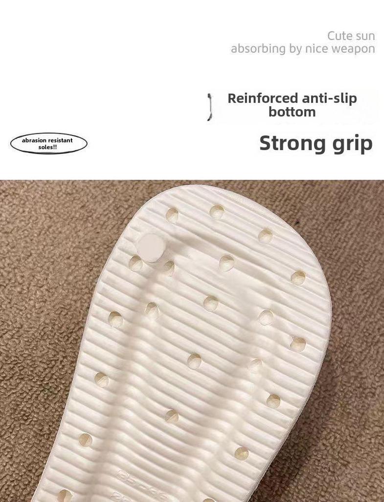 Women's 2024 Summer EVA Slippers: Casual, Non-Slip, Thick-Soled, Height-Boosting Fashion Sandals for Outdoor and Beach.
