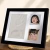 Baby Handprint Footprint Photo Frame with Ink Pad Newborn Infant Girls Boys Hand Foot Print Impression Picture Frame New Mom Keepsake Gift