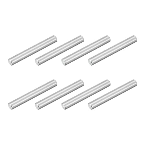 uxcell 8-Piece Parallel Pin, M6 x 45mm, Dowel Pin, Shelf Support, Shelf Bracket, 304 Stainless Steel, Furniture Door Joint, Fastener, Connection, Repa