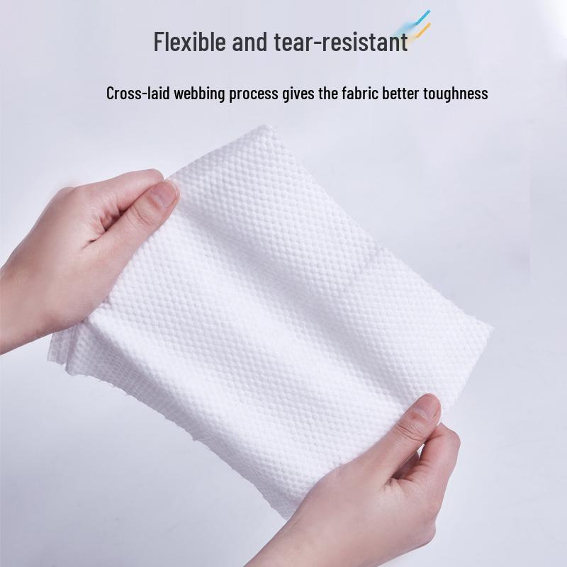 Premium Thickened Cotton Face Wash Towels - Soft & Disposable for Wet/Dry Cleansing, Beauty, and Makeup Removal