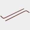 S2 Long Ball Head Hex Wrench Set, L-Type, 6-Sided, Sizes 1-12mm