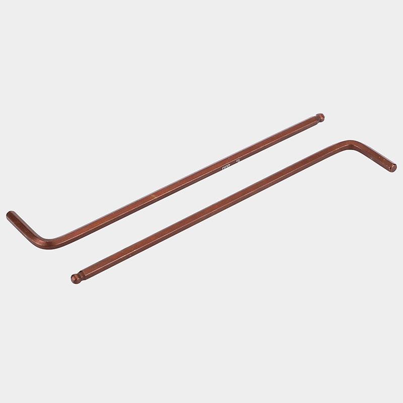 S2 Long Ball Head Hex Wrench Set, L-Type, 6-Sided, Sizes 1-12mm