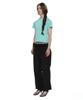 PARTIMENTO WOMEN Two-Way Frill Turnover Waist Pants_Black