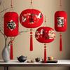 Red Snake Year Lantern Hanging Ornament New Year Hanging Lantern  Spring Festival