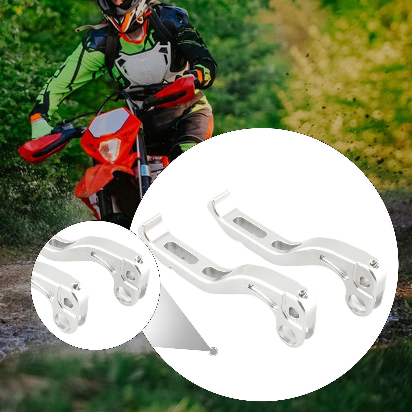

2 Pieces Brake Clutch Lever Hand Levers, Left & Right Levers for X/S Motorcycle срібний