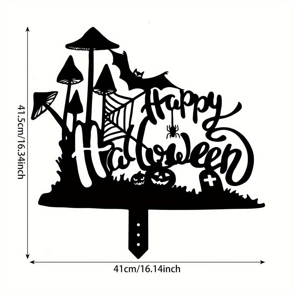 Cross Metal Ground Insert Sign for Garden Decoration