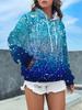 Mode 3D Print Kvinder Hættetrøjer Afslappede Sweatshirts Efterår Oversized Langærmet Hættetrøje Pullovere