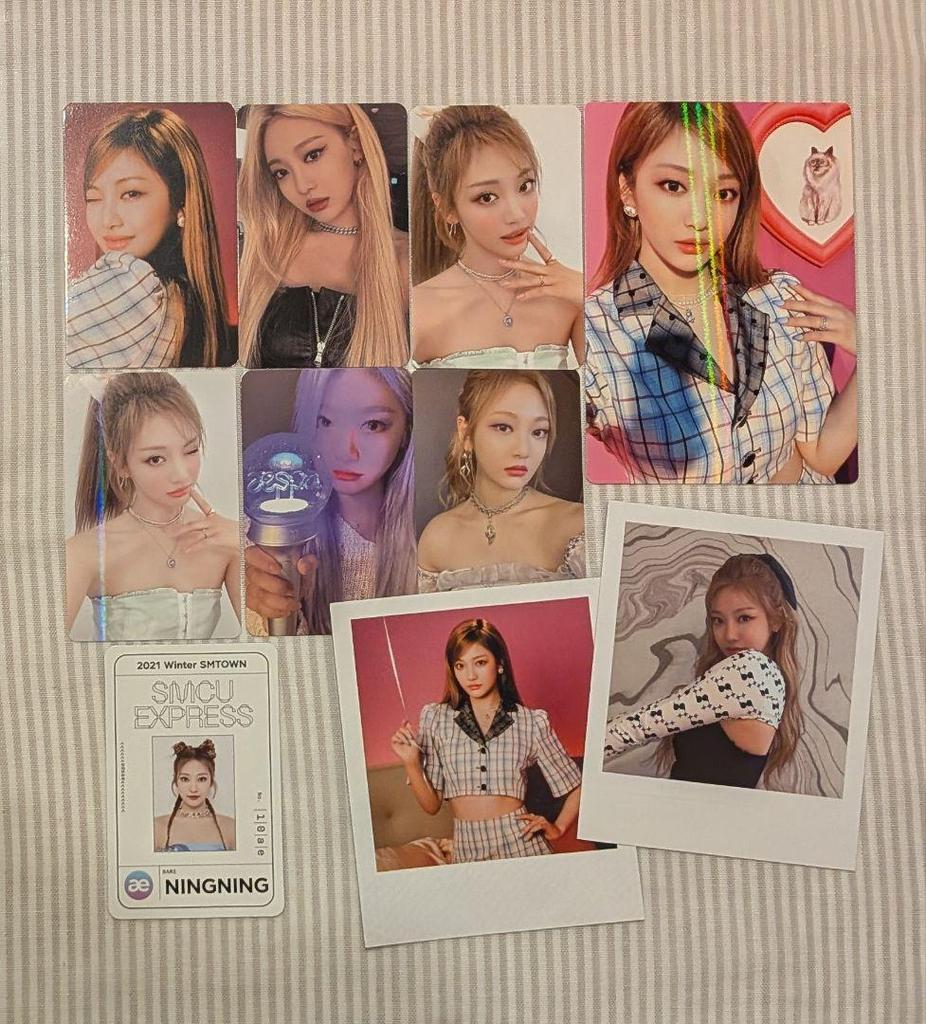 [USED] Aespa NIN NINGNING posters, trading cards, and more set