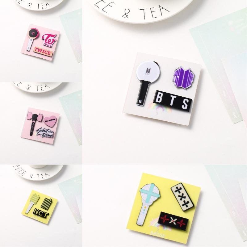 Stray Kids Bulletproof Powder Ink Acrylic Pin Set A Unique And Decorative Addition To Your Outfit
