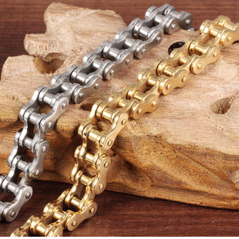 SCIONE Bracelet Men's Bracelet Rock Personalized Motorcycle Chain Bicycle Bracelet