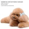 36PCS Sheer Fabric Dog Head Flower Bow Shape Sheer Bow Knot Pet Head Ornament  Christmas Ornament